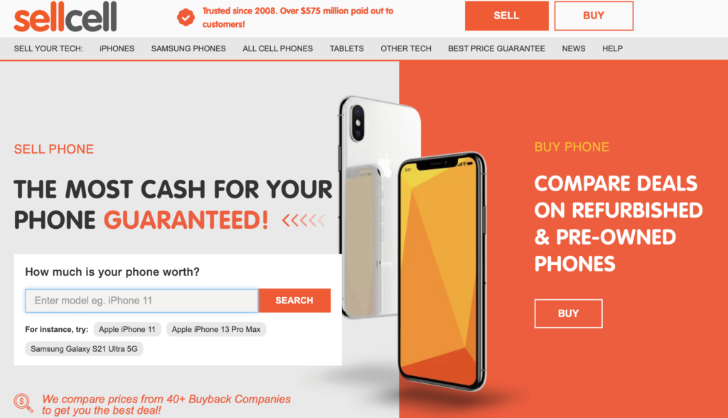 sellcell for selling used electronics