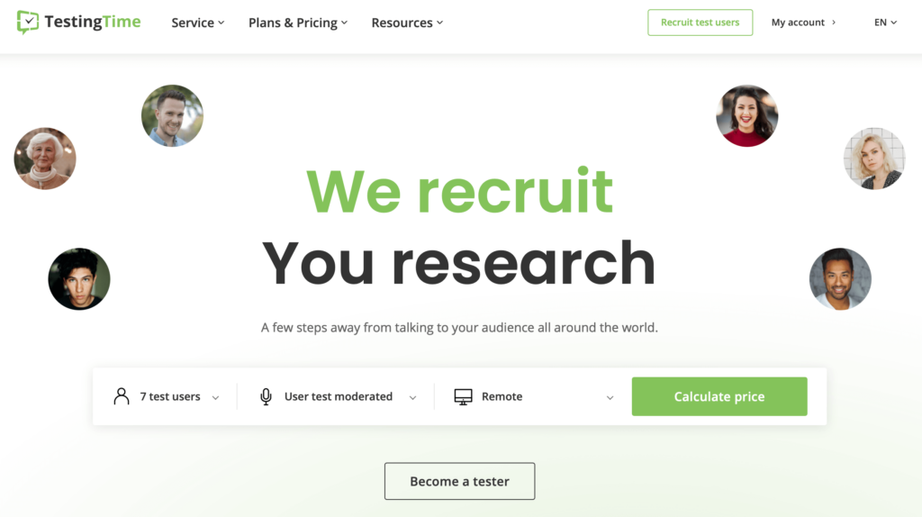 testing time jobs for browsing