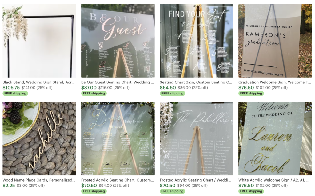 wedding items